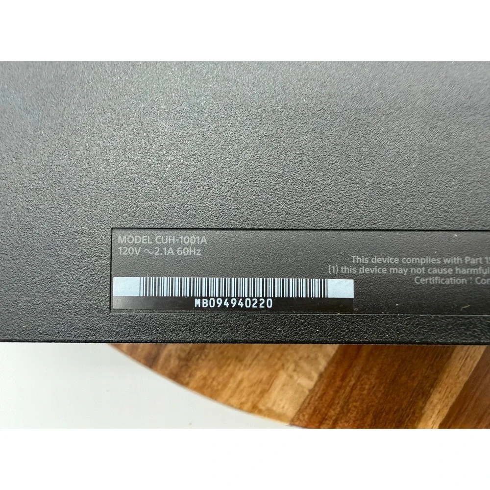 Untested Sony PS4 Console Jet Black Model CUH-1001A 500GB Original Style